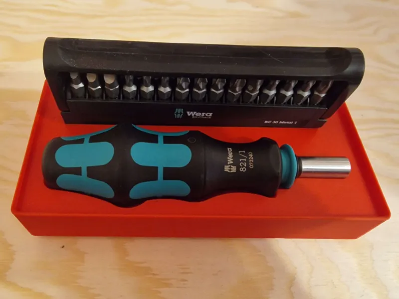 Wera Kraftform Kompakt 28 with bit set gridfinity