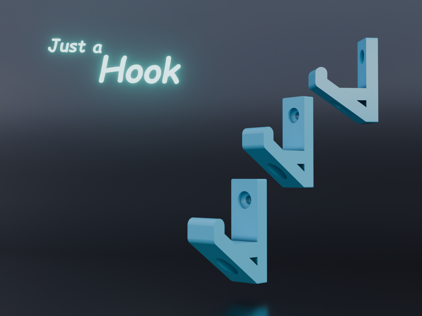 Just a Hook — Simple Wall Mount Hook