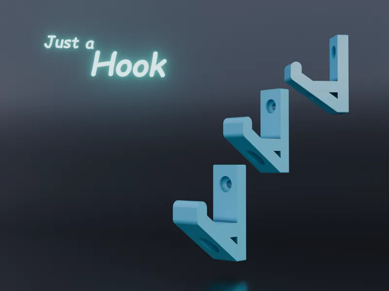 Just a Hook — Simple Wall Mount Hook