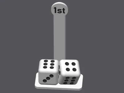 Las Vegas board game first player token