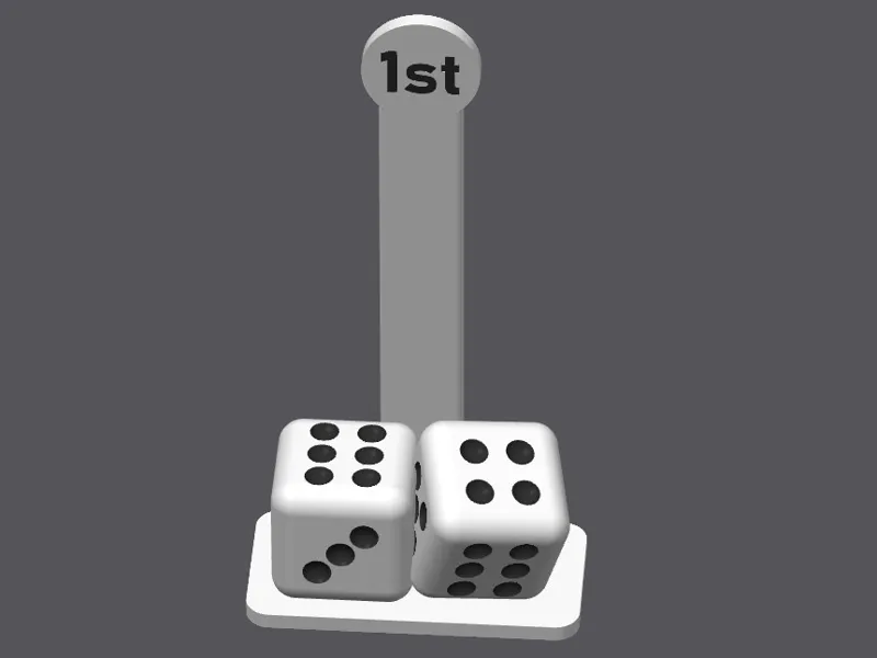 Las Vegas board game first player token