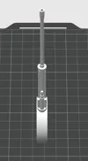 Perimeter supports removed, only the cannon barrel part remains, and it can be freely arranged for printing