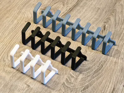 Cable holder under table – clean & modular