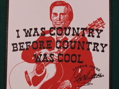 George Jones Sign/Wall Art