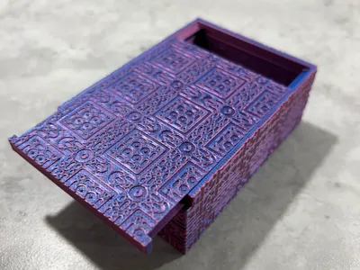 Sliding Lid Storage Box | Pattern Design |