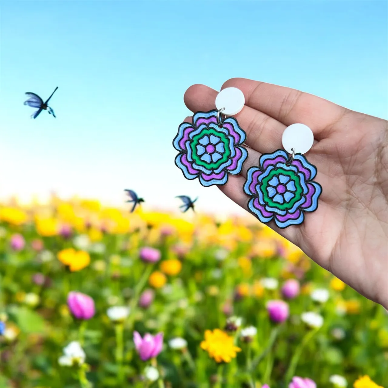 Pendientes mandala view 2