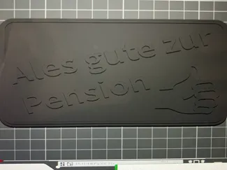 Pensions Schild