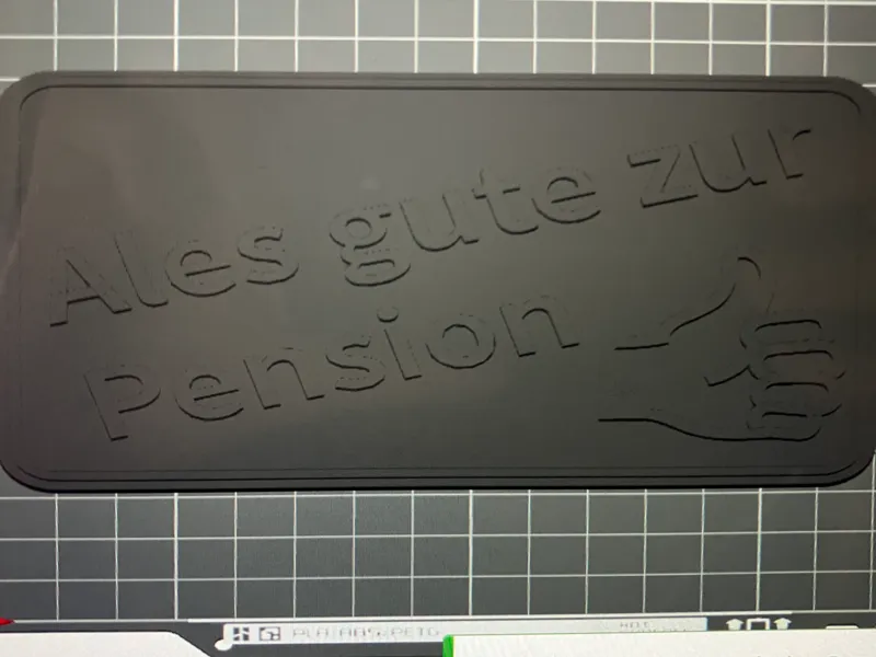 Pensions Schild