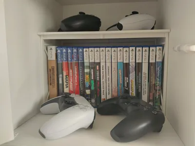Shelf for Playstation, Blu-ray, DVD in Ikea Eket
