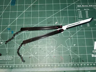 Butterfly Knife Trainer - 3D Printed Balisong