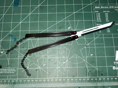 Butterfly Knife Trainer - 3D Printed Balisong