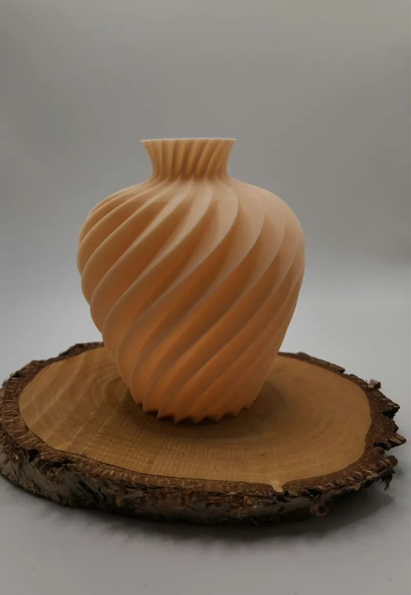 3D Printed Spiral Vase for Plants – Elegant Decor 