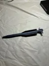 Rocket with support, printed on its side