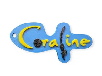 Coraline keychain