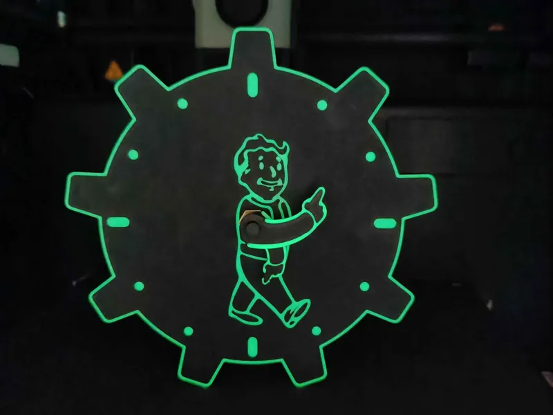 [Clock component kit-011] Fallout Clock