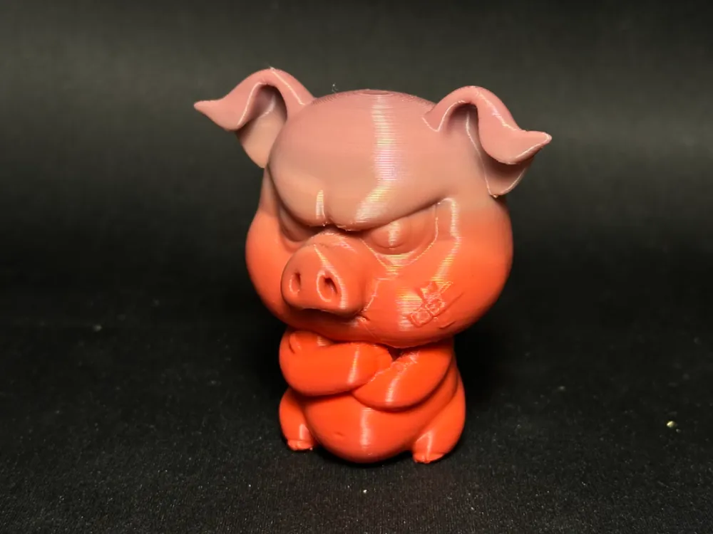 chibi grumpy pig by Stefan - MakerWorld
