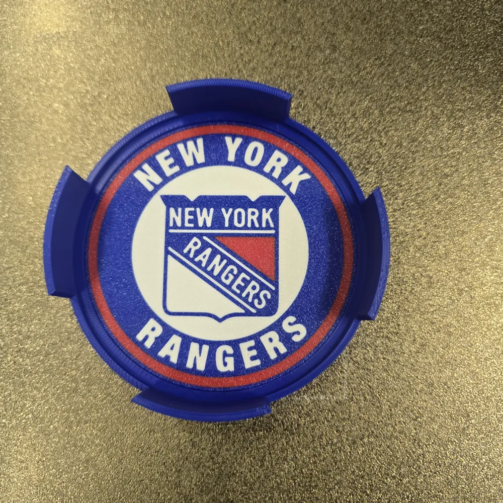 Rangers Coasters with Imprinted Holder - Free 3D Print Model - MakerWorld