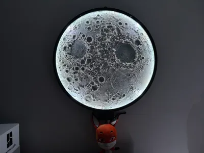 Big moon wall H2D, 0.2mm, Ø630mm diameter, B/W