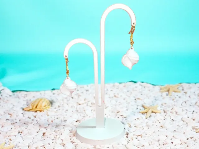Spiral shell earrings