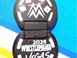 WWE slip and flip Westlemania pokerchip