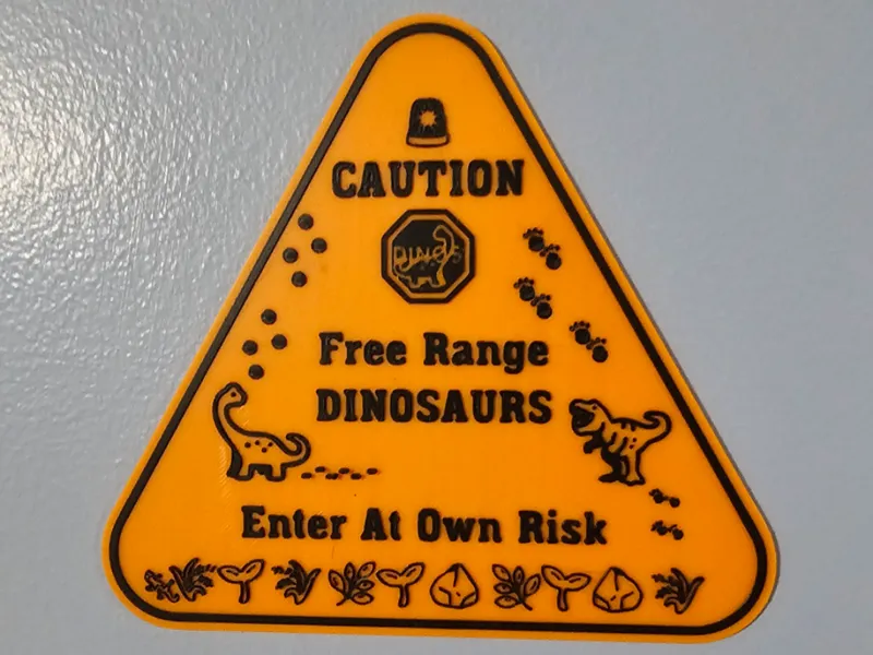 Enter At Own Risk Dinosaurs