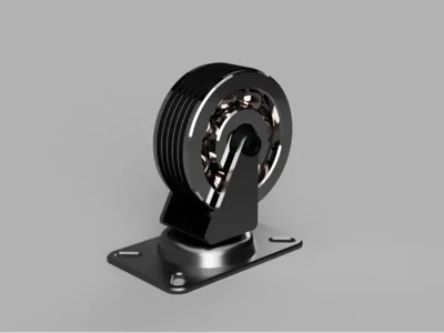 castorwheel on plate