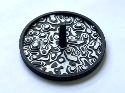 Topo Ring Tray - Black and White