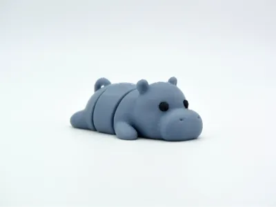Flexi Hippo - Articulated Keychain