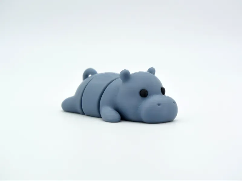 Flexi Hippo - Articulated Keychain