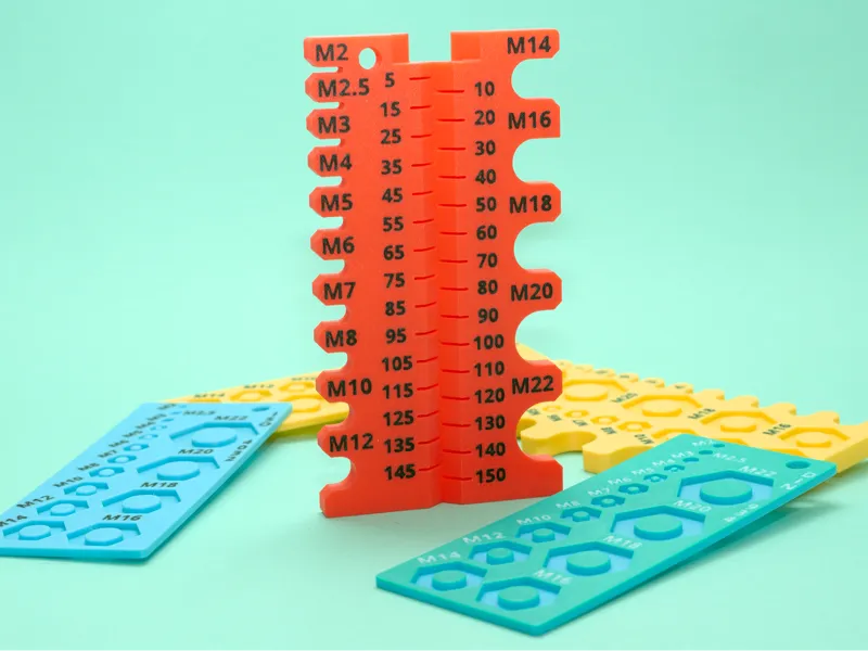 Metric Nut & Bolt Measuring Tool (M2–M22)