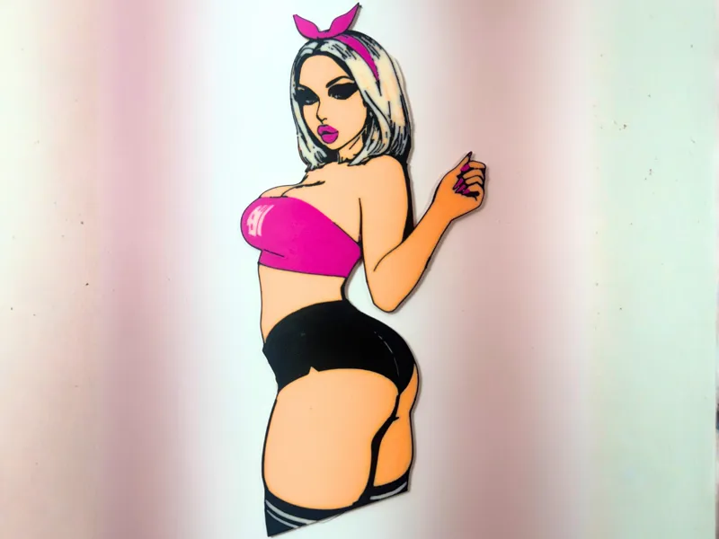 Sexy Model Girl Wall Art / Pop Art #10