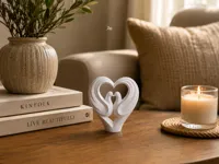 Love Doves – Heart Embrace Sculpture