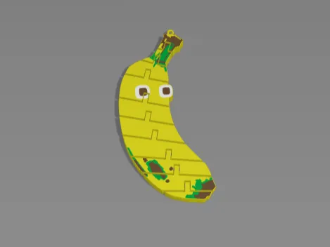 Flexi Banana Keychain