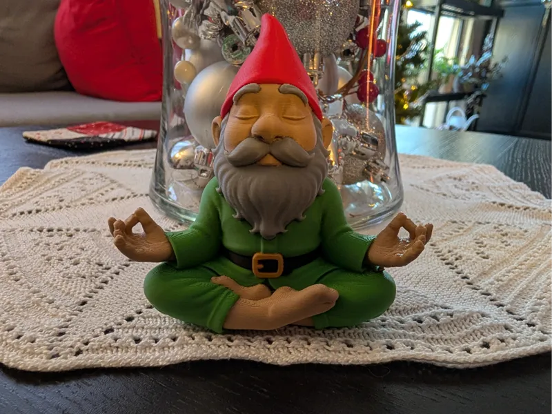 Yoga Gnome Lotus Pose
