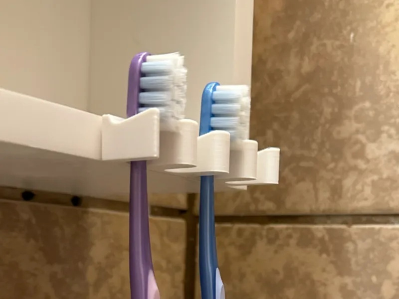 Minimal Toothbrush Holder – 4 Slots