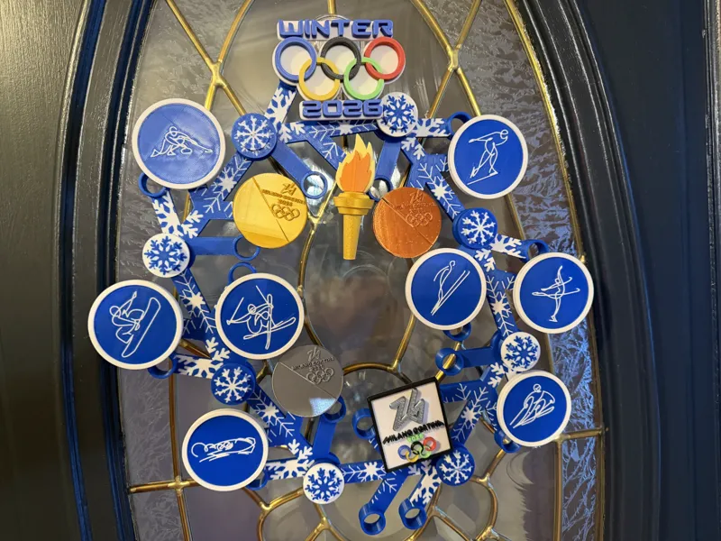 Winter Olympic Brick Wreath