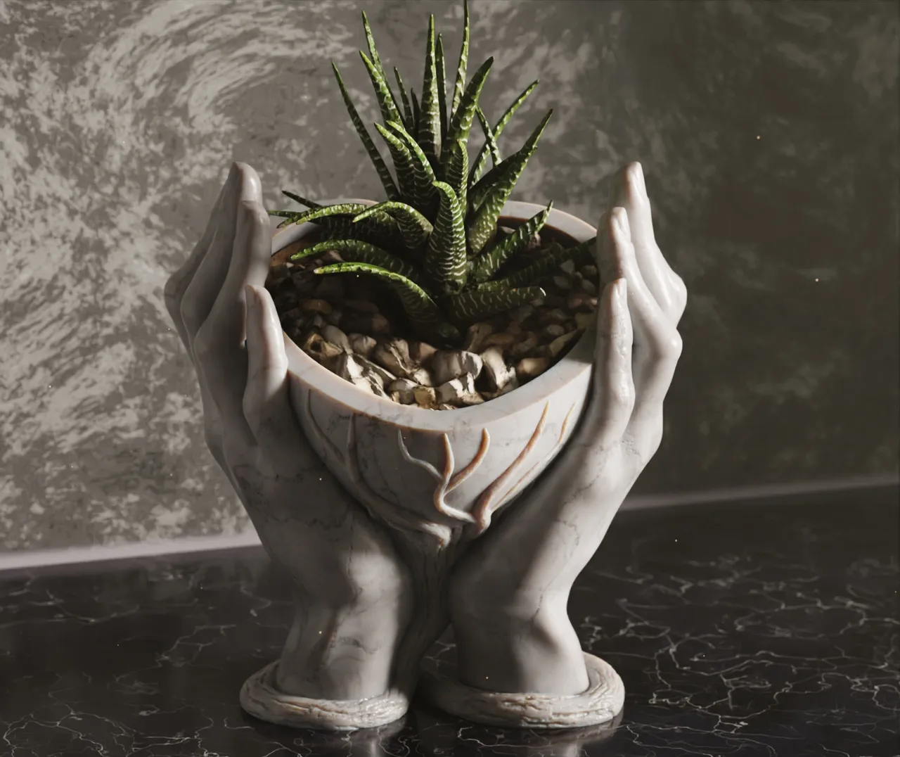 Heart Hands Vase view 2
