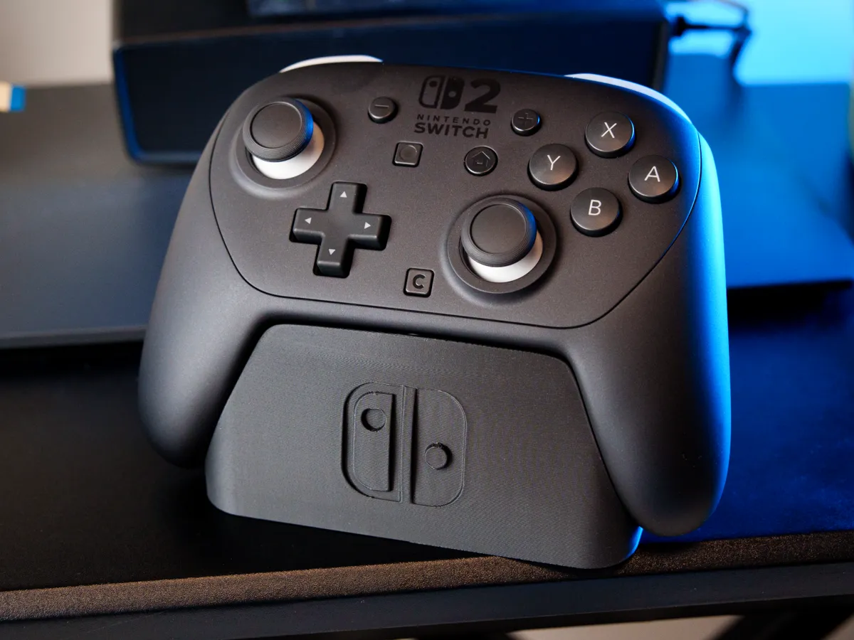 Switch Controller Layout Base Nintendo Switch2 Pro Controller Stand Base - Free 3D Print Model ...