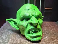 Tête de gobelin effrayante, déco Halloween — photo 2