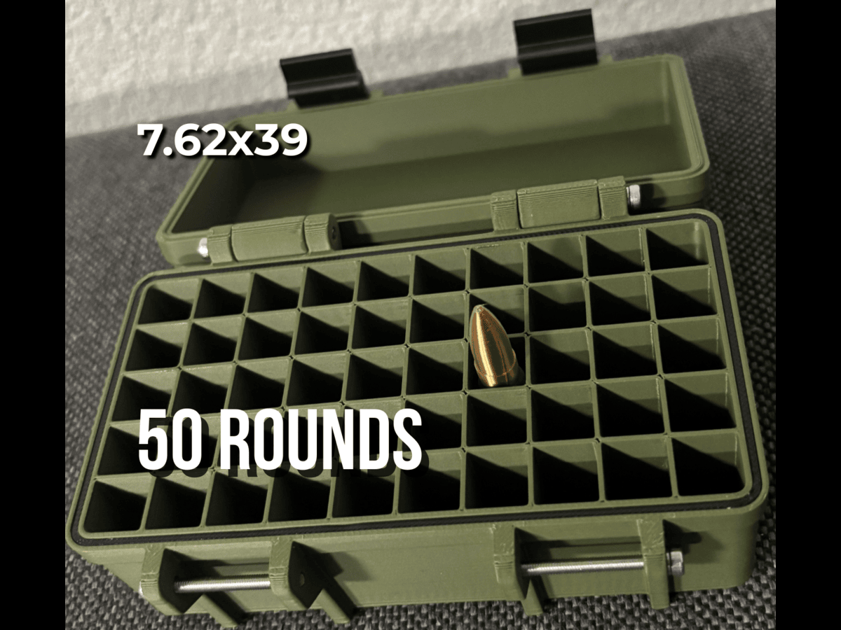 7.62x39 Ammo Box – 50 Round Storage