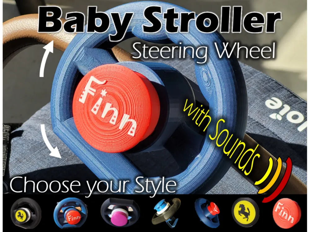 Lenkrad fr Kinderwagen  Kostenloses 3D-Druckmodell  MakerWorld