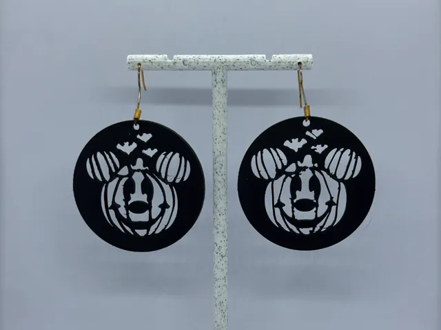 Aretes Esqueleto Calabaza