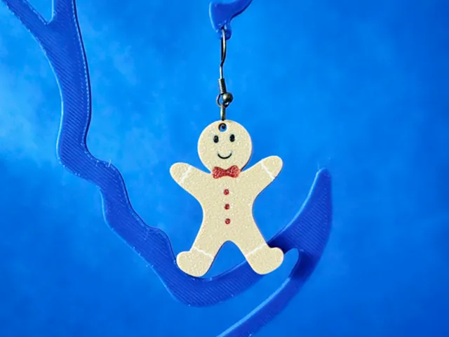 Multicolor GingerBread Boy Earrings