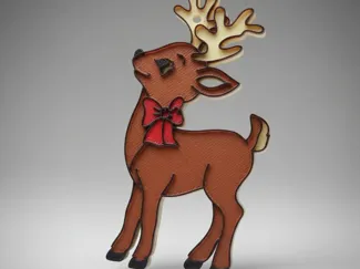 Reno para árbol de navidad