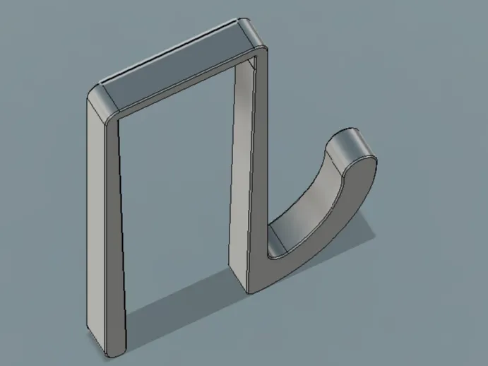 KISS: Slim Over-Cabinet Door Hook, 19 mm