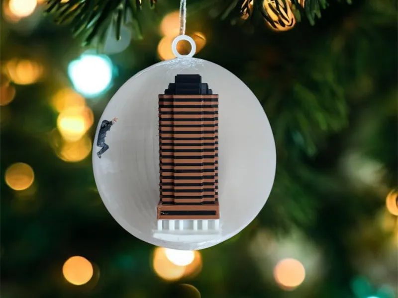 Nakatomi Plaza Xmas Ornament Die Hard Tribute