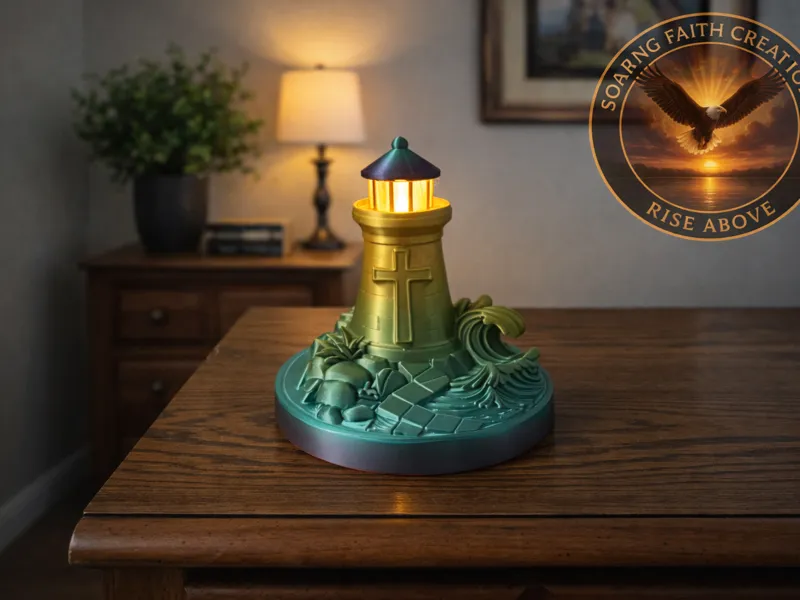 Beacon of Faith Lighthouse Lamp