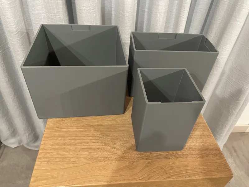 Scatole organizer con porta etichetta