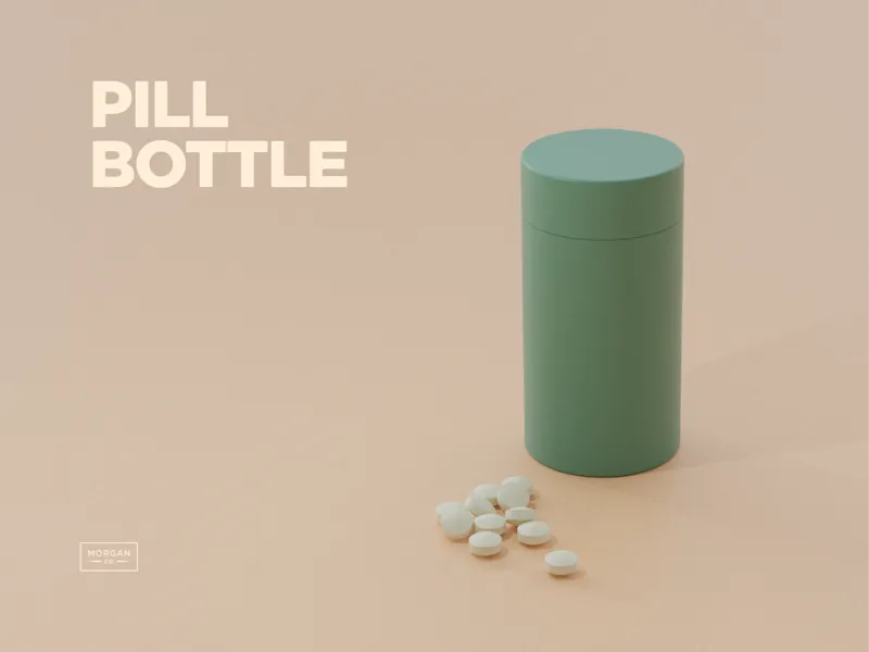 Aesthetic Pill Bottle 