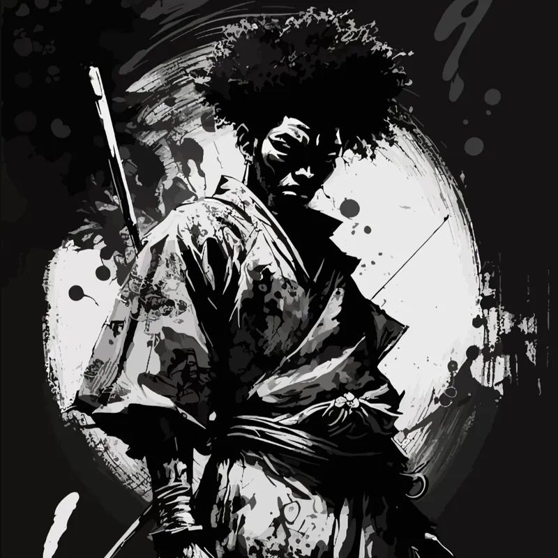 Afro Samurai Grayscale (200x200 HF)